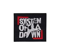System Of A Down Silver Red Alter Écusson Patch en fer brodé sur accessoire