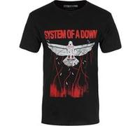 System of a Down T-Shirt Dove Overcome Homme Noir - Taille XXL Noir