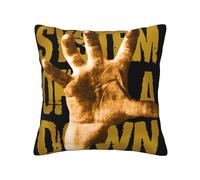 System of Band The Down Taie d'oreiller Taie d'oreiller en Lien avec Le Groupe Coussins personnalisés Housse | Cadeaux exclusifs pour Les Fans de Musique 20"x20"