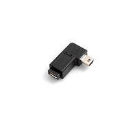 System-S 54042542 Micro USB Femelle vers Mini USB Mâle coudée 90 ° degrés Angle Gauche winkelstecker Adaptateur