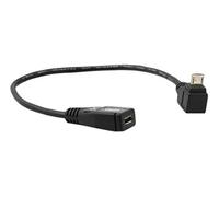 System-S 90° coudé Micro USB connecteur coudé vers micro USB femelle câble