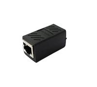 SYSTEM-S Adaptateur LAN RJ45 Femelle vers Femelle Câble Noir