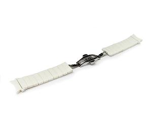 System-S Bracelet 20mm en PC pour Samsung Galaxy Watch 5 4 Smartwatch Blanc, Blanc., Eine Grösse