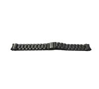 System-S Bracelet 22 mm en aluminium avec boucle déployante pour Galaxy Watch 6 Classic Noir