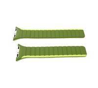 System-S Bracelet 38 40 41 mm en silicone flexible magnétique pour Apple Watch Smartwatch Vert clair, Vert/vert clair, Eine Grösse