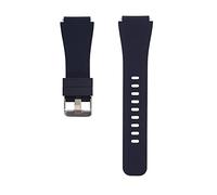 System-S Bracelet flexible en silicone 20 mm pour montre connectée Huawei Watch 2 Bleu foncé