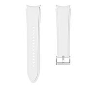 System-S Bracelet flexible en silicone 20 mm pour montre connectée Samsung Galaxy Watch 4 Blanc, Blanc., Eine Grösse, Classique