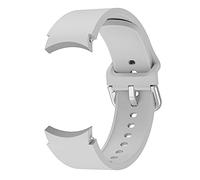 System-S Bracelet flexible en silicone pour montre connectée Samsung Galaxy Watch 4 Blanc 20 mm