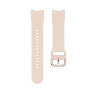 System-S Bracelet flexible en silicone pour montre connectée Samsung Galaxy Watch 4 Rose 20 mm