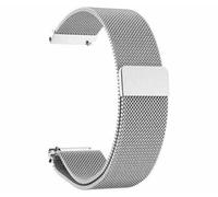 System-S Bracelet milanais en métal pour montre connectée Samsung Galaxy Watch 4 Gris 20 mm