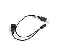 System-S Câble 3 en 1 OTG Host Micro USB (mâle) vers USB A 2.0 (mâle/Femelle) 30 cm