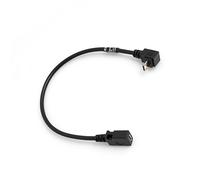 System-S Câble Adaptateur Micro USB Angle de 90 ° vers Le Haut sur Micro USB + Câble de Chargement et de données Rallonge 27 cm