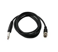 System-S Câble audio 180 cm 6,35 mm mâle vers BNC femelle adaptateur AUX en noir