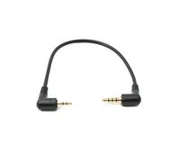 System-S Câble audio - 20 cm - Prise jack 2,5 mm vers prise jack 3,5 mm - Adaptateur AUX - Noir