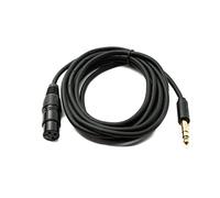 System-S Câble audio 3 m XLR 3 broches femelle vers prise jack 6,35 mm Adaptateur AUX