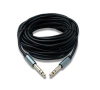 System-S Câble audio jack 10 m AUX 6,35 mm 3 broches TRS mâle vers mâle