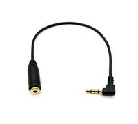 System-S Câble audio stéréo AUX jack 3,5 mm mâle vers femelle 20 cm Noir