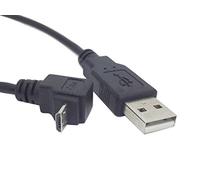 System-S - Câble de données Micro USB Court - avec fiches coudées à 90° - 20 cm