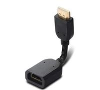 System-S Câble HDMI 1.4 de 10 cm de Type A mâle vers Femelle Noir