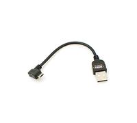 System-S Câble micro USB 2.0 de 10 cm, coudé à 90 °, adaptateur de données et câble de charge