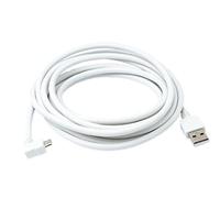 System-S Câble micro USB 2.0 de 3 m - Fiche coudée à 90° (gauche/mâle)