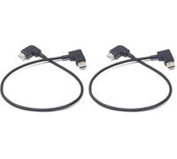 System-S Câble micro USB vers 3.1 type C coudé 25 cm - sens de charge micro USB vers type C (Lot de 2)