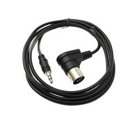 System-S Câble MIDI 150 cm DIN 5 broches mâle vers prise jack 3,5 mm AUX coudée