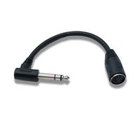 System-S Câble MIDI 20 cm femelle vers AUX 6,35 mm mâle coudé