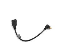 System-S Câble Mini HDMI vers Le Haut DD coudé fiche coudée 90 ° ° vers entrée HDMI Femelle 22 cm