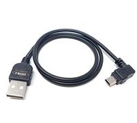 System-S Câble Mini USB 50 cm Coudé de 90° vers la Droite Mâle Câble de données, câble de Chargement