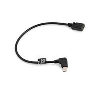 System-S Câble Mini USB Angle de 90 ° coudé vers la Droite vers fiche Femelle Mini USB + câble de Chargement et de données 27 cm