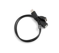 SYSTEM-S Câble-répartiteur en Y Avec fiche mâle USB type A vers 2 prises femelles USB type A