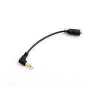 System-S Câble stéréo auxiliaire 3,5 mm mâle vers Jack 3,5 mm Femelle coudé 3 pôles