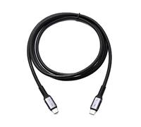 System-S Câble Thunderbolt 4 150 cm type C mâle vers mâle adaptateur 40 Gbit/s USB 4.0