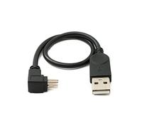 System-S Câble USB 2.0-30 cm - Mini B femelle vers type A mâle - Adaptateur coudé - Noir