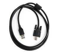 System-S Câble USB 2.0 de 150 cm de type A mâle vers B mâle à vis Noir