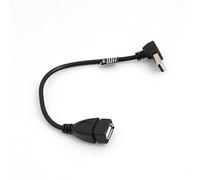 Cable USB 2.0 Typ A (mâle) 90° Angle to USB 2.0 Typ A (femâle) 20 cm by SYSTEM-S