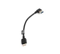 System-S Câble USB 3.0 vers Micro USB 3.0 Type A coudée à 90 ° + Câble de Chargement et de données 17 cm