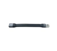 SYSTEM-S Câble USB 3.1 Gen 2 10 cm Type A mâle vers femelle Câble plat 10 Gbit/s 100 W
