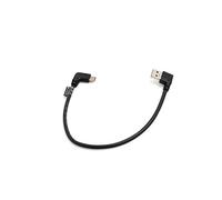 System-S Câble USB-C 30 cm USB 3.1 Type C mâle coudé à 90° vers USB A 3.0 90 degrés Angle Droit