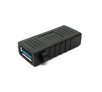 SYSTEM-S COM-Four Adaptateur USB 3.0 Type A Femelle vers Femelle Noir