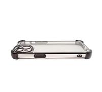 System-S Coque Antichoc en TPU en Brillant Noir Transparent Coque pour iPhone 14