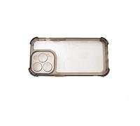 System-S Coque Antichoc en TPU Noir Transparent Coque pour iPhone 14 Pro