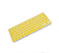 System-S Coque de Protection en Silicone AZERTY pour MacBook Pro 13" 15" 17" iMac MacBook Air 13" Jaune