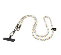 System-S Cordon Tour de Cou pour Smartphone en Nylon Multicolore
