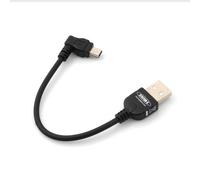 System-S coudée à 90 ° mâle Angle Mini USB + câble de Chargement et de données, 10 cm