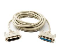 System-S D Sub Câble 3 m 25 broches mâle vers femelle RS530 DB25 Adaptateur Gris