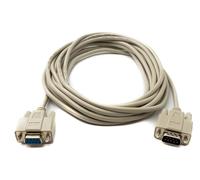 System-S D Sub Câble adaptateur RS232 DB9 mâle 9 broches vers femelle Gris 5 m