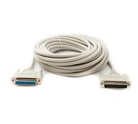 System-S D Sub Câble null modem 10 m 25 broches mâle vers femelle RS530 DB25 adaptateur gris