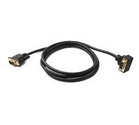 System-S D Sub15 Câble 150 cm HD VGA 15 broches mâle vers mâle DB15 Adaptateur coudé vers le bas